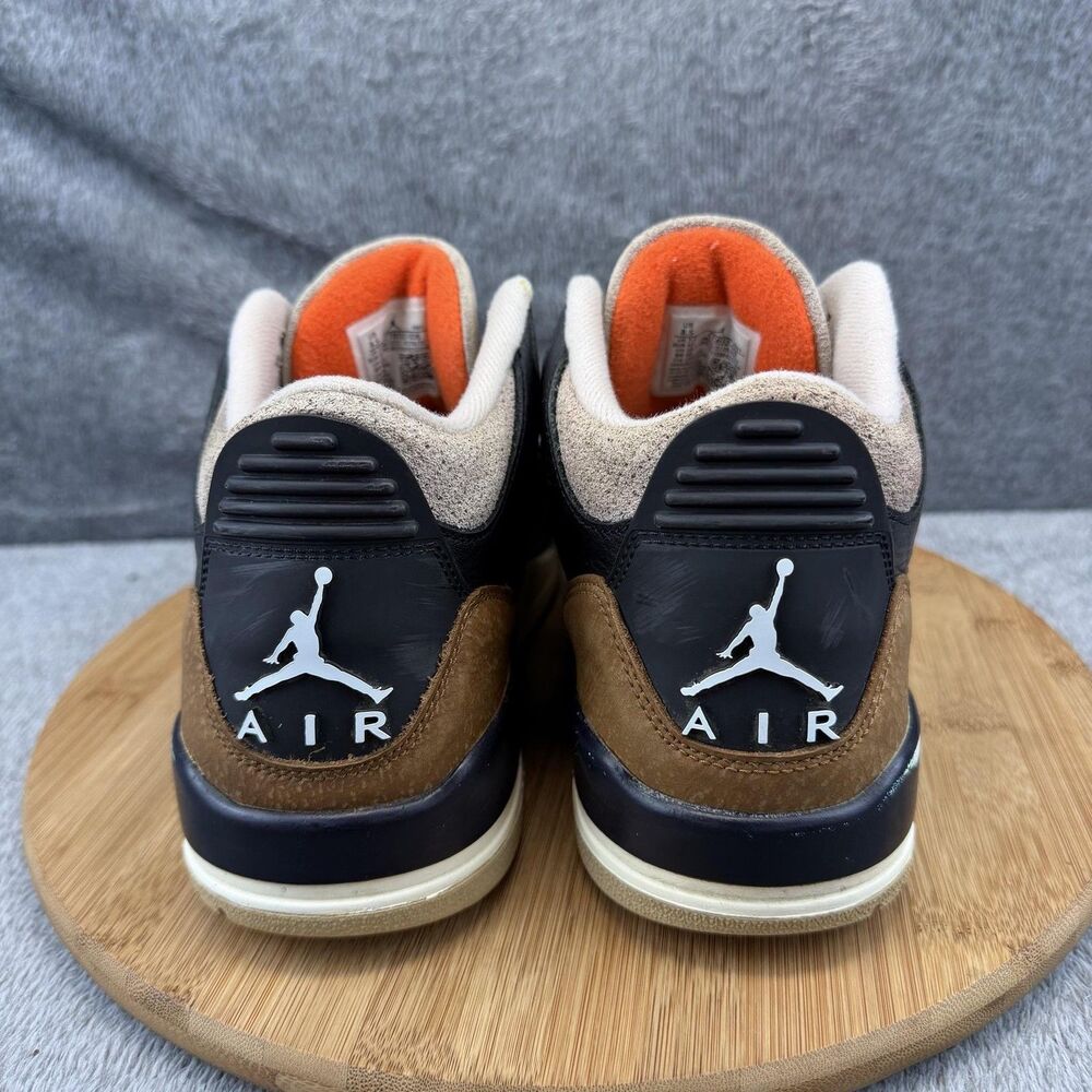 Jordan 3 Retro Desert Elephant Shoes Mens Size 8.5 Black Basketball CT8532-008 - Picture 5 of 11